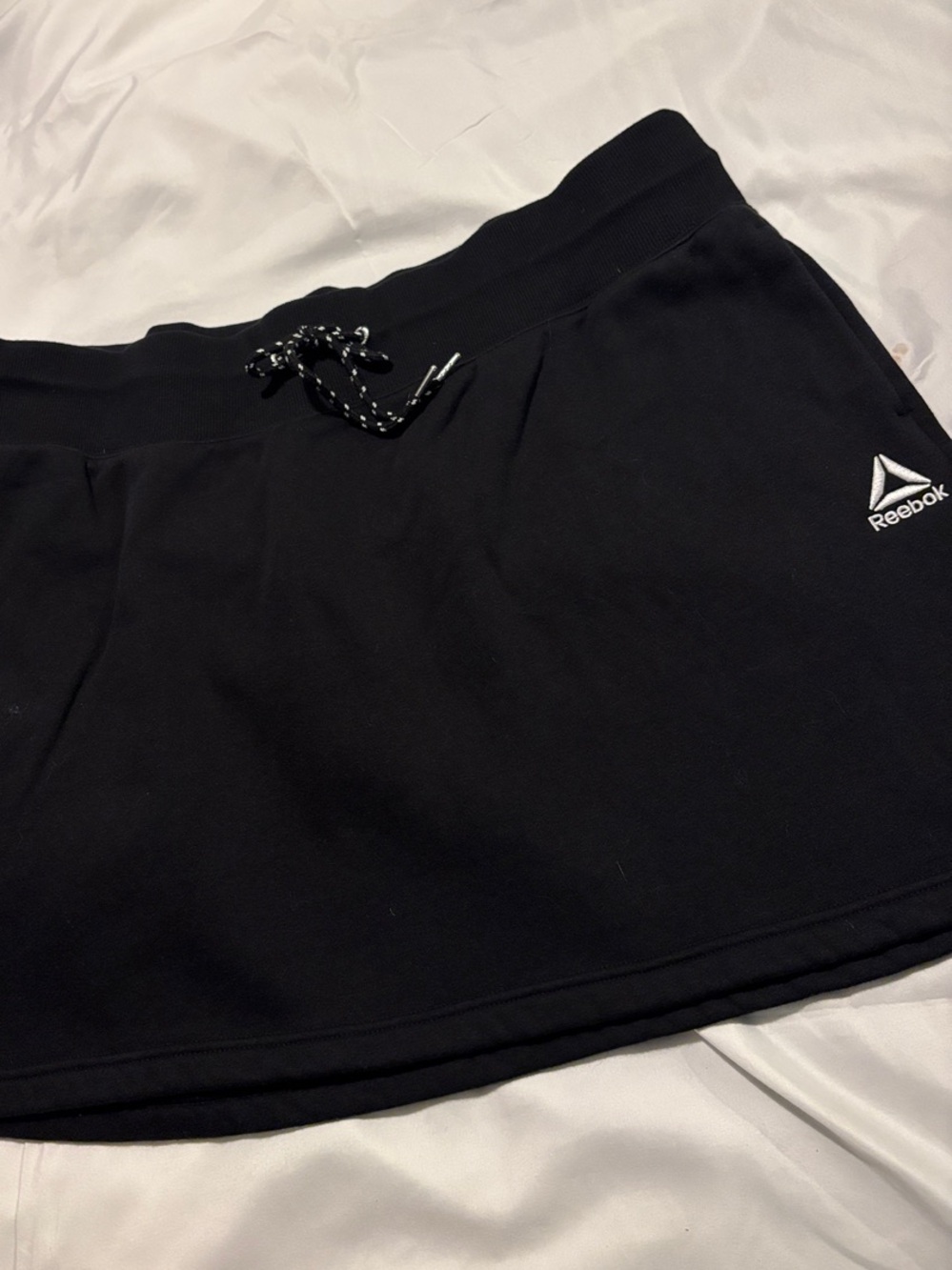 Reebok Black Athletic Skirt with Drawstring